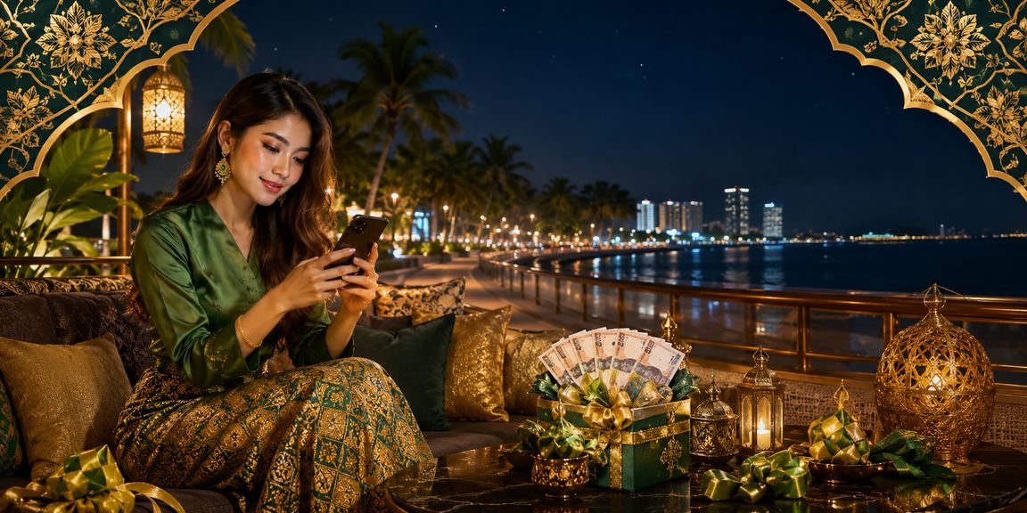 Pengguna Pulau Pinang mengakses kasino mudah alih spa9 dengan corak batik