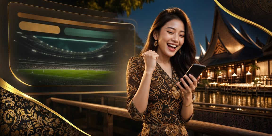 Pengguna dari Sarawak mengakses platform kasino mudah alih spa9 dengan corak batik